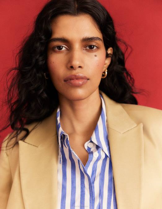 Boden vêtements vert ardoise femmes blazer à double boutonnage LB2X1622