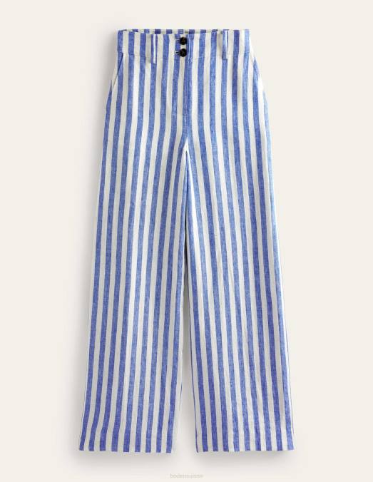 Boden vêtements Bande femmes pantalon en lin highbury LB2X963