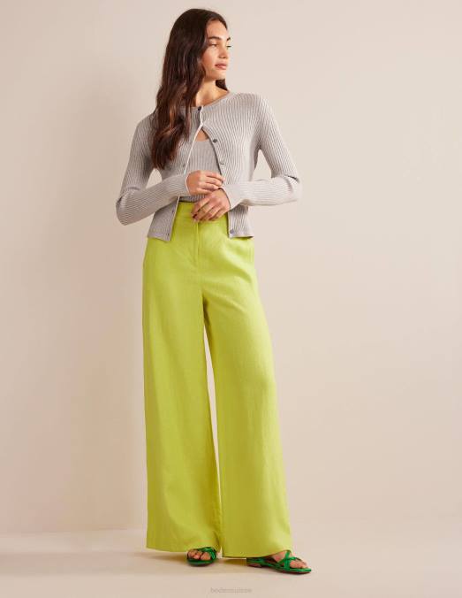Boden vêtements agrumes femmes pantalon en lin highbury LB2X2594