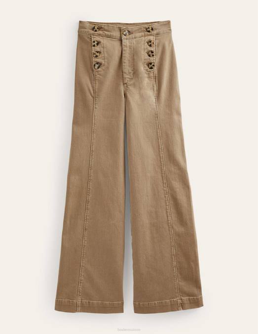 Boden vêtements blé femmes pantalon large marin LB2X331