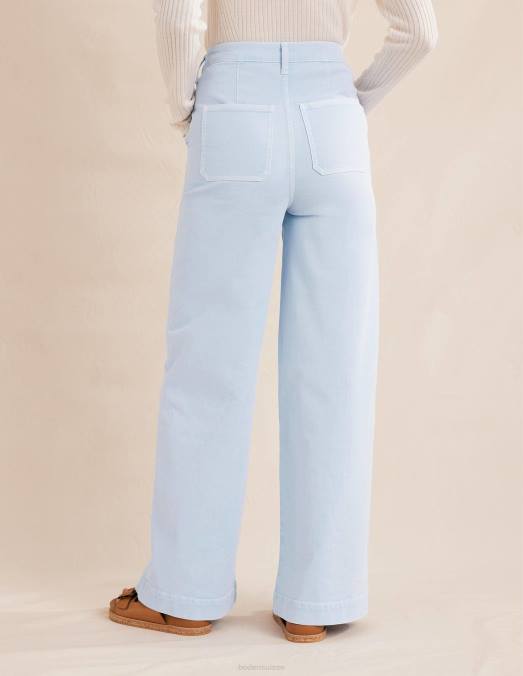 Boden vêtements bleu xénon femmes pantalon large décontracté LB2X1120