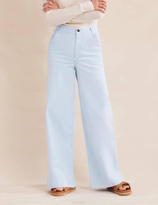 Boden vêtements bleu xénon femmes pantalon large décontracté LB2X1120