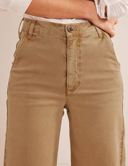 Boden vêtements brun femmes pantalon large décontracté LB2X1586