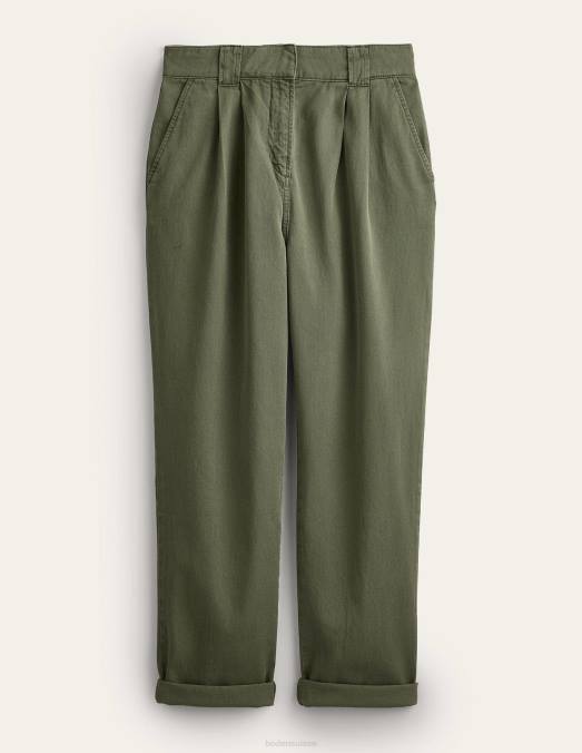 Boden vêtements chou frisé femmes pantalon décontracté en coton délavé LB2X2551