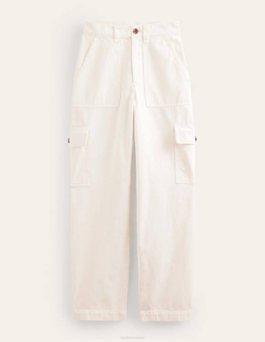 Boden vêtements écru femmes pantalon cargo décontracté LB2X2389