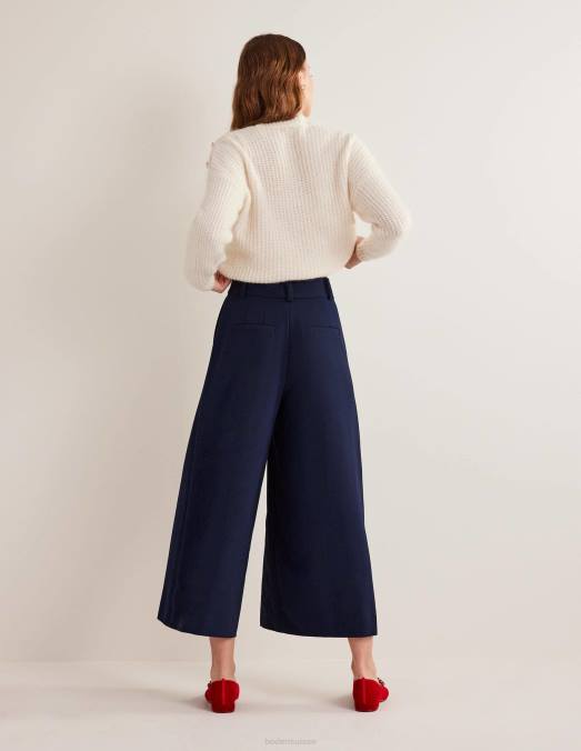 Boden vêtements marine femmes jupe-culotte fluide à jambes larges LB2X2543