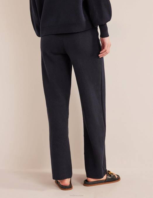 Boden vêtements marine femmes pantalon en jacquard LB2X1749