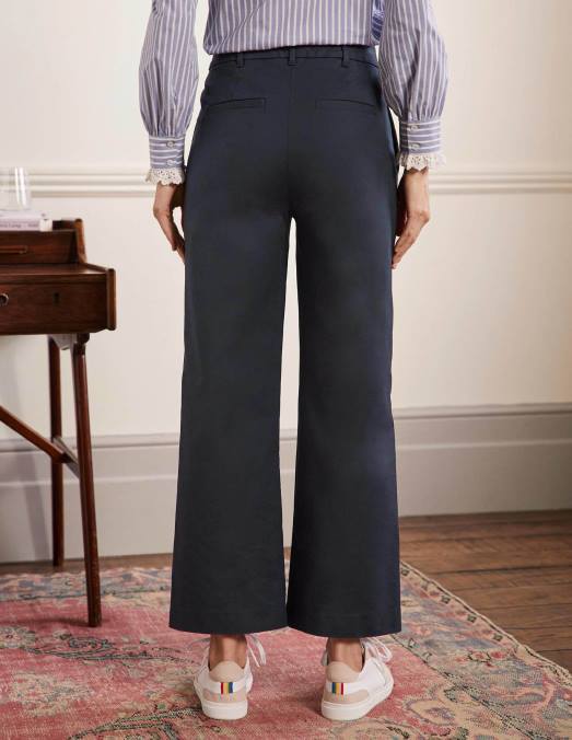 Boden vêtements marine femmes pantalon richmond taille haute LB2X955