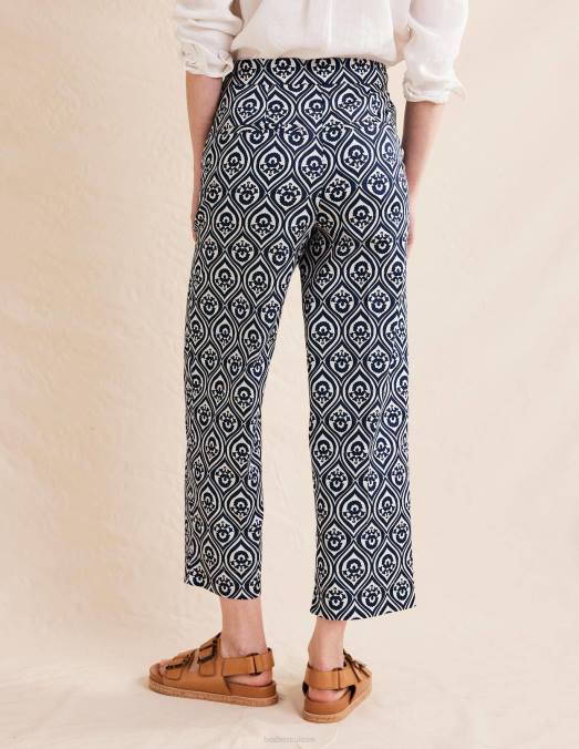 Boden vêtements marine française et géo cascade mono femmes pantalon court imprimé LB2X1433