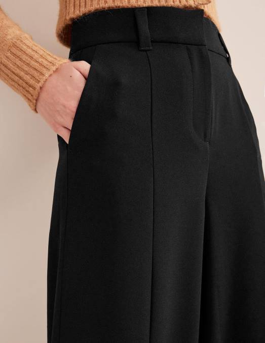 Boden vêtements noir femmes jupe-culotte fluide à coupe large LB2X985