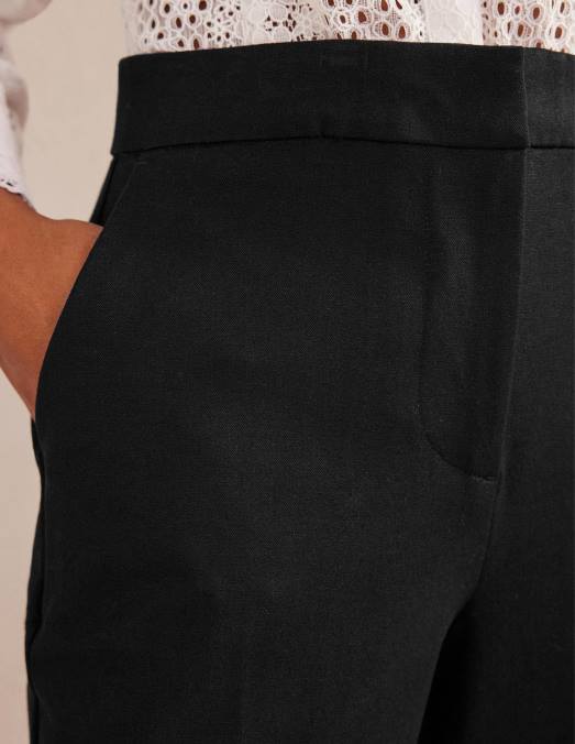 Boden vêtements noir femmes pantalon fuselé bi-stretch LB2X603