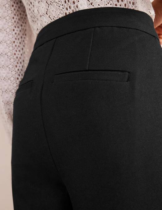 Boden vêtements noir femmes pantalon fuselé bi-stretch LB2X603