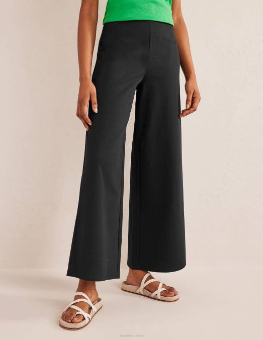 Boden vêtements noir femmes pantalon large en jersey LB2X2190