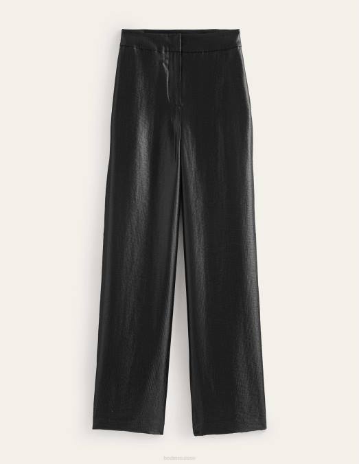 Boden vêtements noir femmes pantalon palazzo taille haute LB2X930