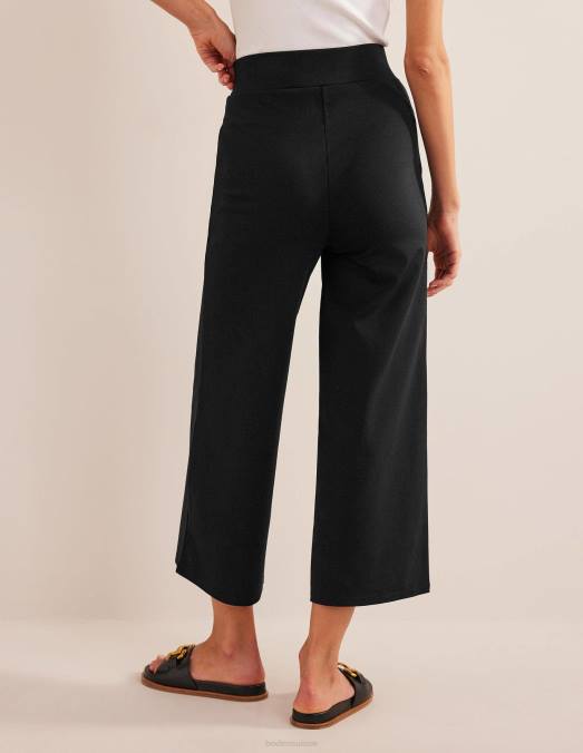 Boden vêtements noir femmes pantalon raccourci en jersey LB2X1644