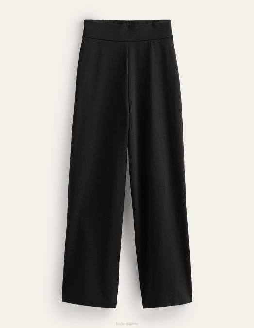 Boden vêtements noir femmes pantalon raccourci en jersey LB2X1644