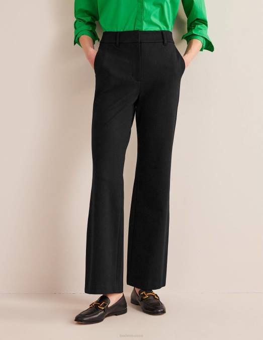 Boden vêtements noir femmes pantalon évasé hampshire LB2X598