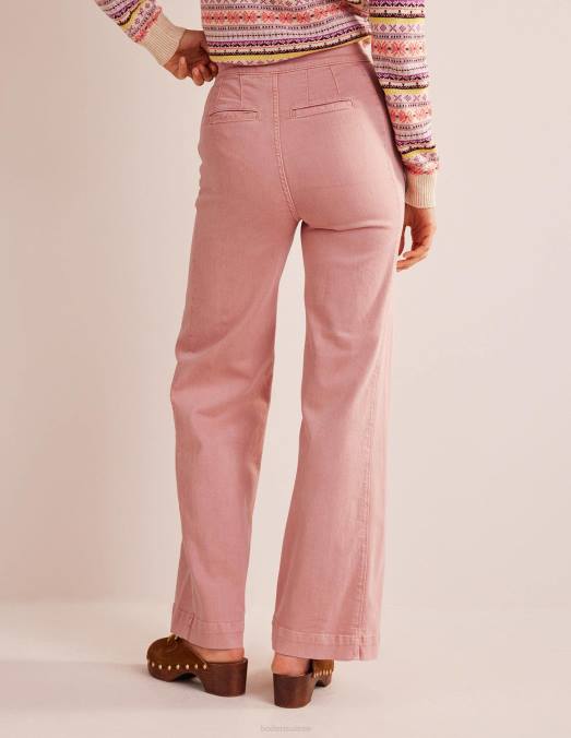 Boden vêtements rose femmes pantalon large marin LB2X326