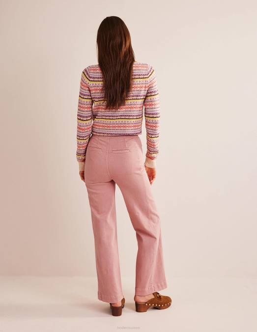 Boden vêtements rose femmes pantalon large marin LB2X326