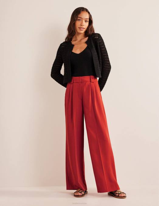 Boden vêtements tomate femmes pantalon large islington LB2X1514