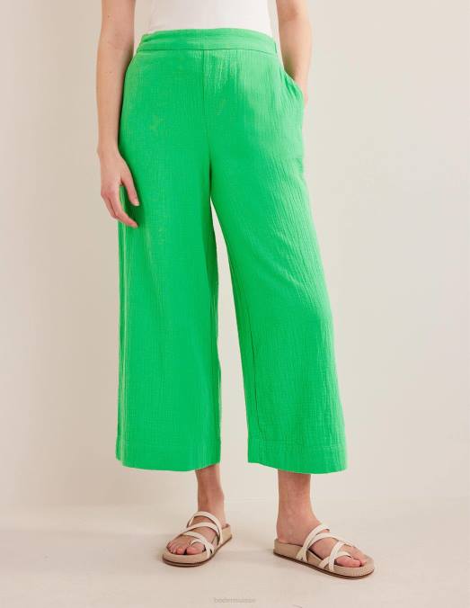 Boden vêtements vert clair femmes pantalon en étamine à enfiler LB2X2499