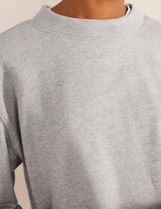 Boden vêtements gris chiné femmes sweat-shirt surdimensionné LB2X2202