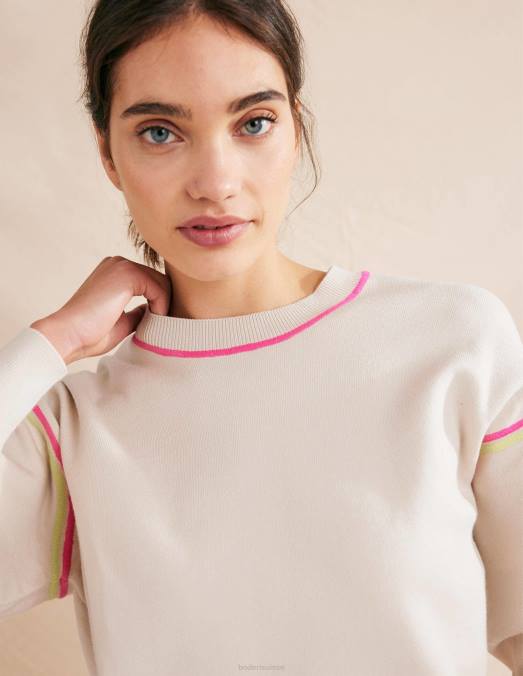 Boden vêtements ivoire chaud femmes sweat tricoté LB2X1283