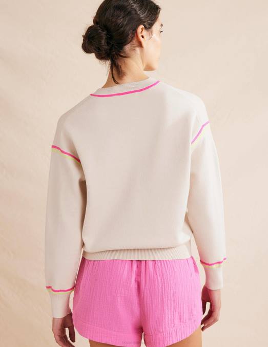 Boden vêtements ivoire chaud femmes sweat tricoté LB2X1283