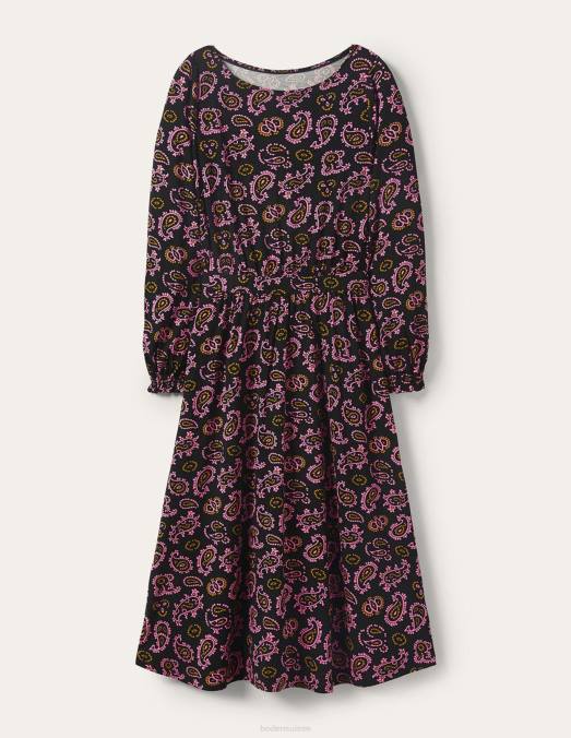 Boden vêtements azalée et cachemire complexe femmes robe midi en jersey evelyn LB2X2394