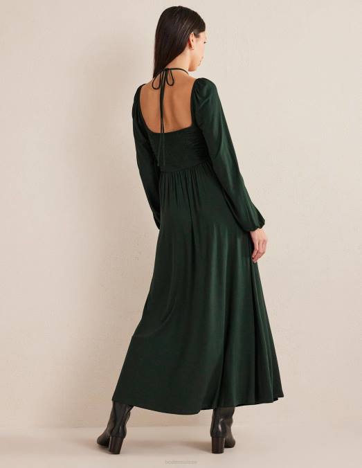 Boden vêtements cheval noir femmes robe longue en jersey à détail de liens LB2X1325