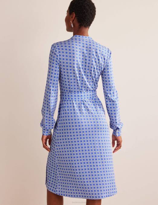 Boden vêtements cyan et bloc cube femmes robe-chemise en jersey Julia LB2X60