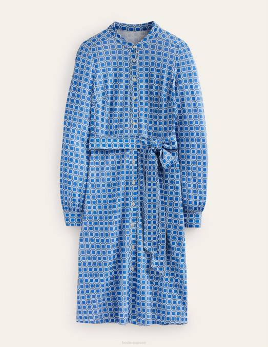 Boden vêtements cyan et bloc cube femmes robe-chemise en jersey Julia LB2X60