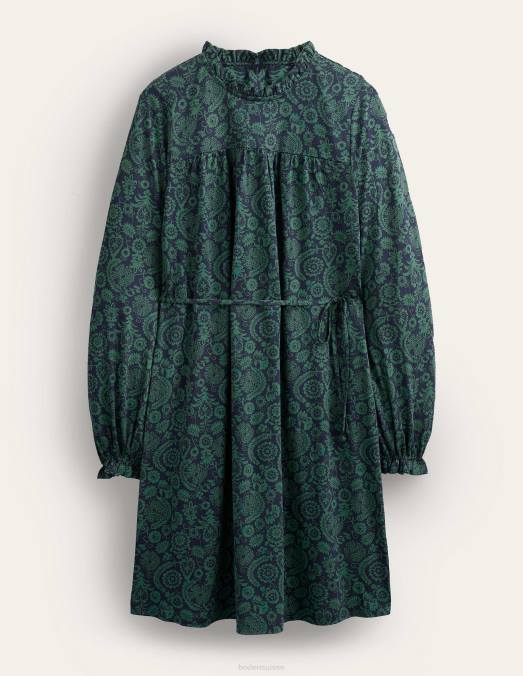 Boden vêtements fèves et charme tropical femmes robe courte en jersey à empiècement facile LB2X2118