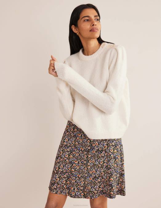 Boden vêtements floraison multi et eden femmes robe courte en jersey LB2X1501