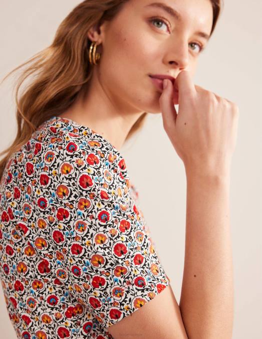 Boden vêtements floraison multiple et enchanteresse femmes robe zoé en jersey LB2X956