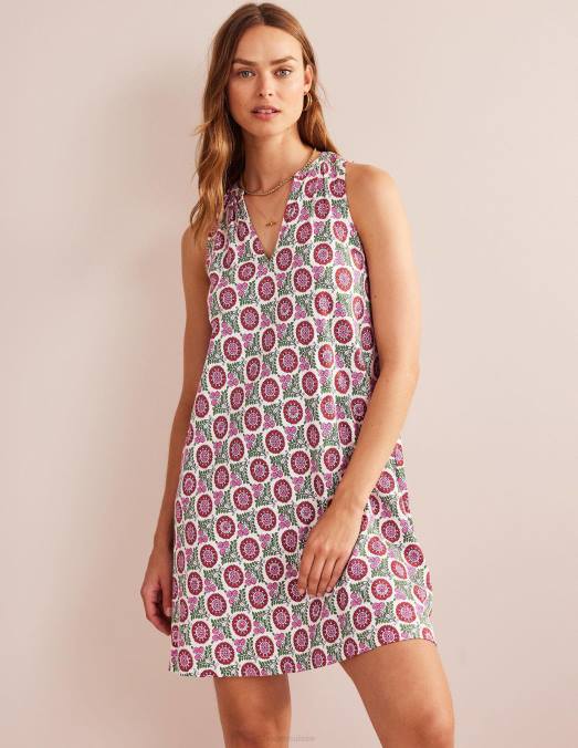 Boden vêtements gin fizz & brin de tournesol femmes robe en jersey à col cranté LB2X31