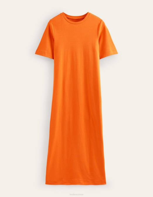 Boden vêtements kumquat femmes robe t-shirt mi-longue en jersey LB2X2246