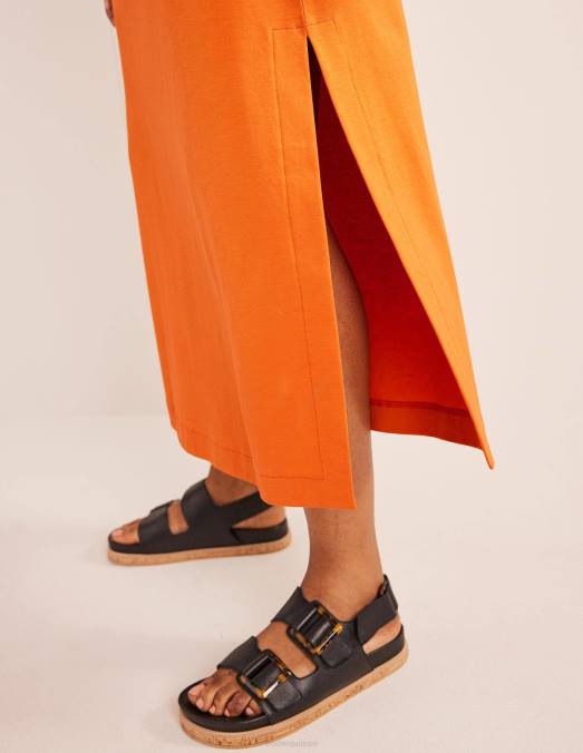 Boden vêtements kumquat femmes robe t-shirt mi-longue en jersey LB2X2246