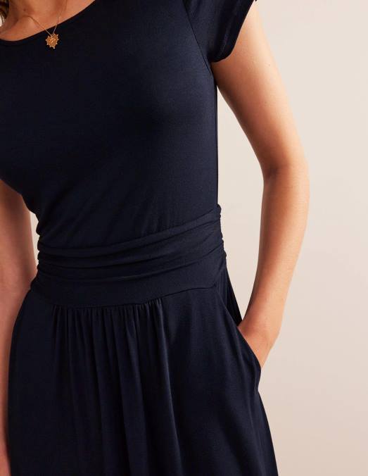 Boden vêtements marine femmes robe en jersey Amélie LB2X37