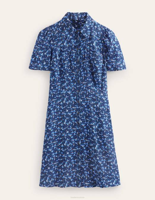 Boden vêtements marine française et flore femmes robe chemise Clara LB2X48