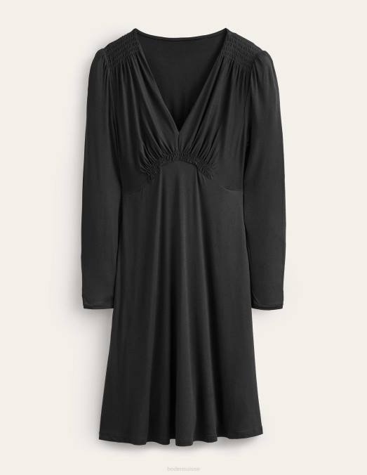 Boden vêtements noir femmes robe courte en jersey LB2X1437