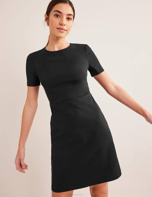 Boden vêtements noir femmes robe courte en jersey LB2X82