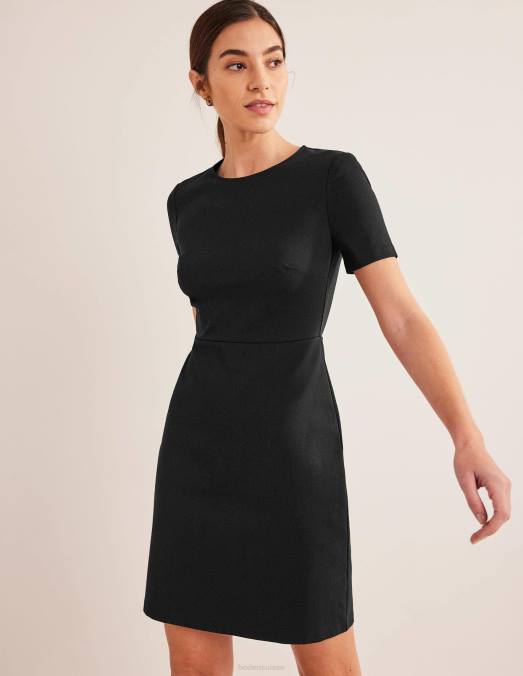 Boden vêtements noir femmes robe courte en jersey LB2X82