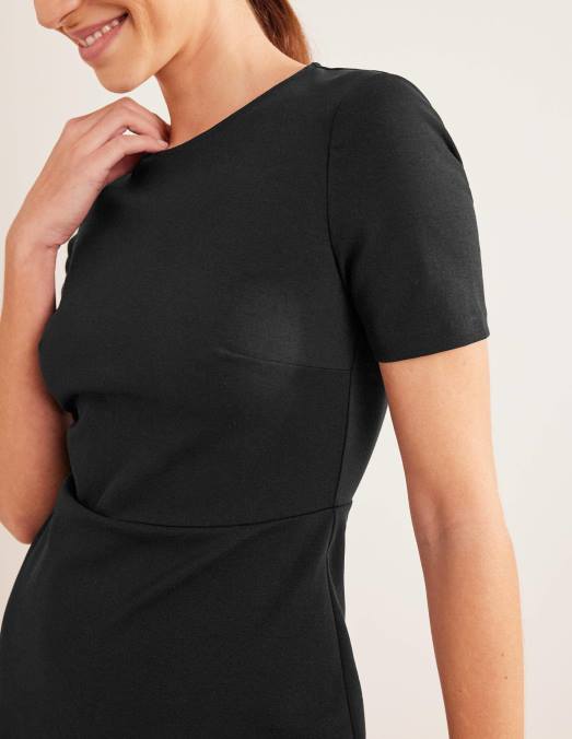 Boden vêtements noir femmes robe courte en jersey LB2X82