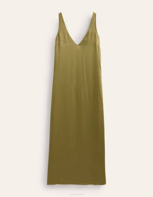 Boden vêtements olive capulet femmes robe longue en satin LB2X2180