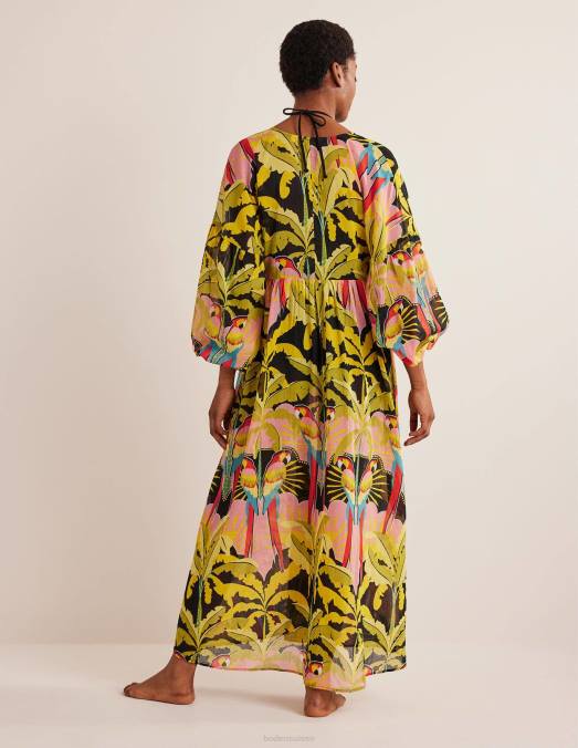 Boden vêtements perroquet multi & paradis femmes caftan de plage maxi empire LB2X2452