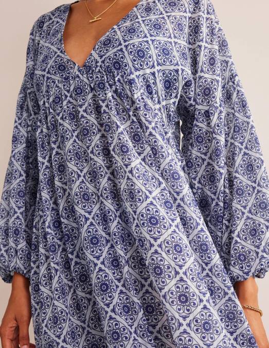 Boden vêtements tourbillon d'ivoire et de flore femmes caftan de plage maxi empire LB2X1567