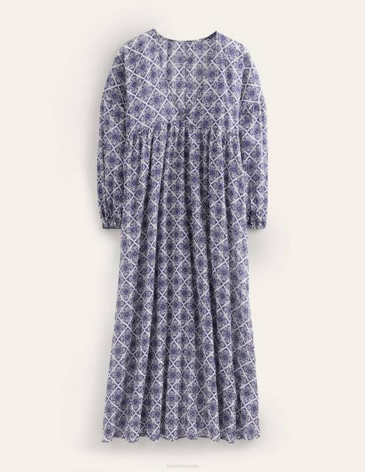 Boden vêtements tourbillon d'ivoire et de flore femmes caftan de plage maxi empire LB2X1567