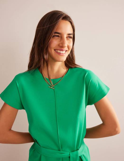 Boden vêtements vert prairie femmes robe t-shirt en jersey tara LB2X44