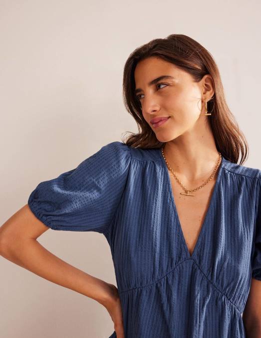 Boden vêtements vraie marine femmes robe en jersey crépon LB2X2161